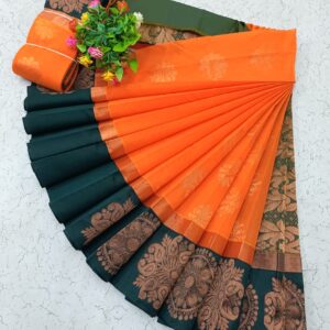 Kotanji Border Silk Cotton Saree 014