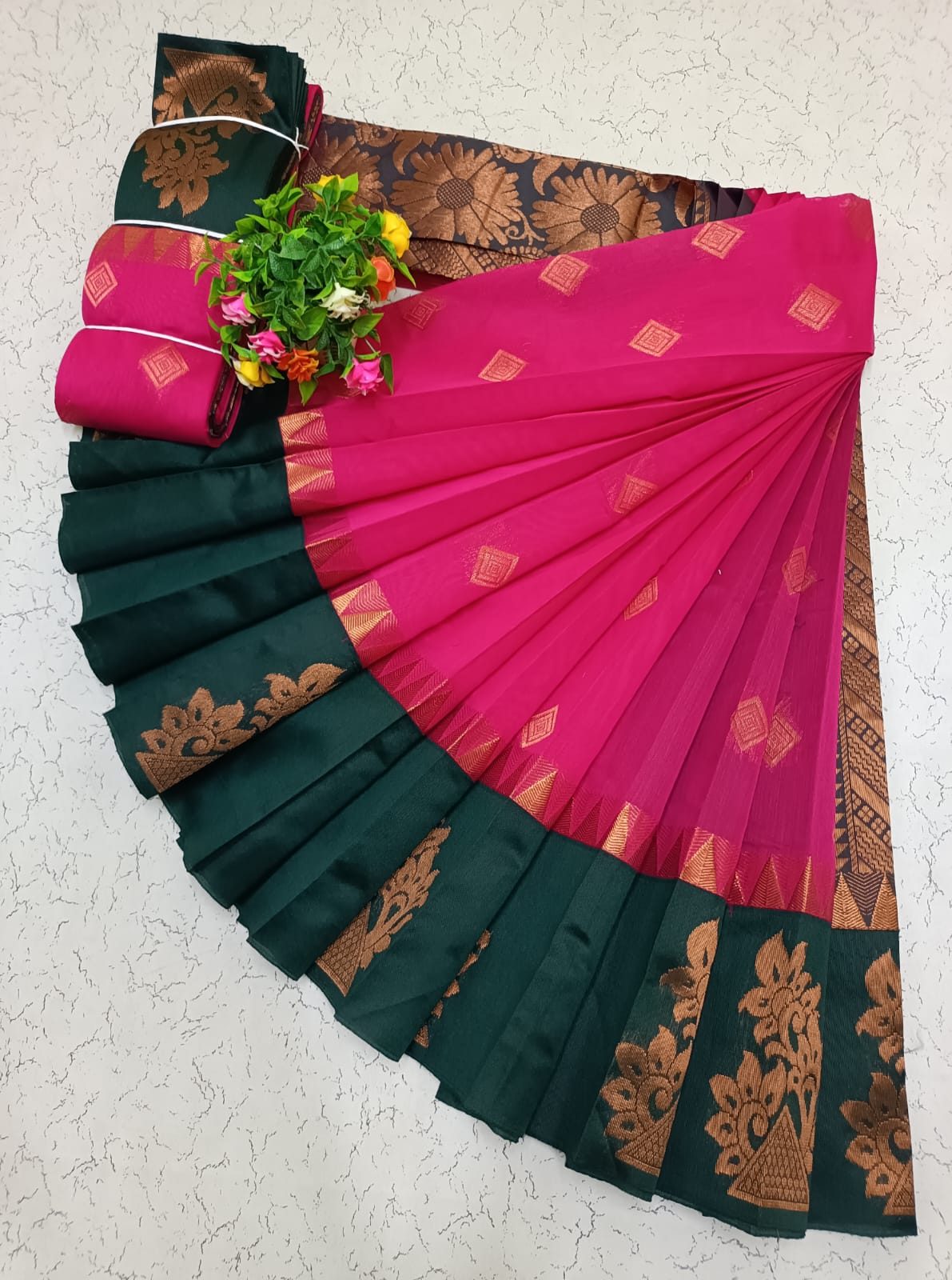 Kotanji Border Silk Cotton Saree 038