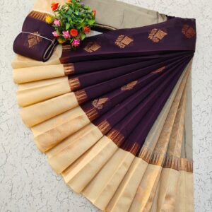 Kotanji Border Silk Cotton Saree 043