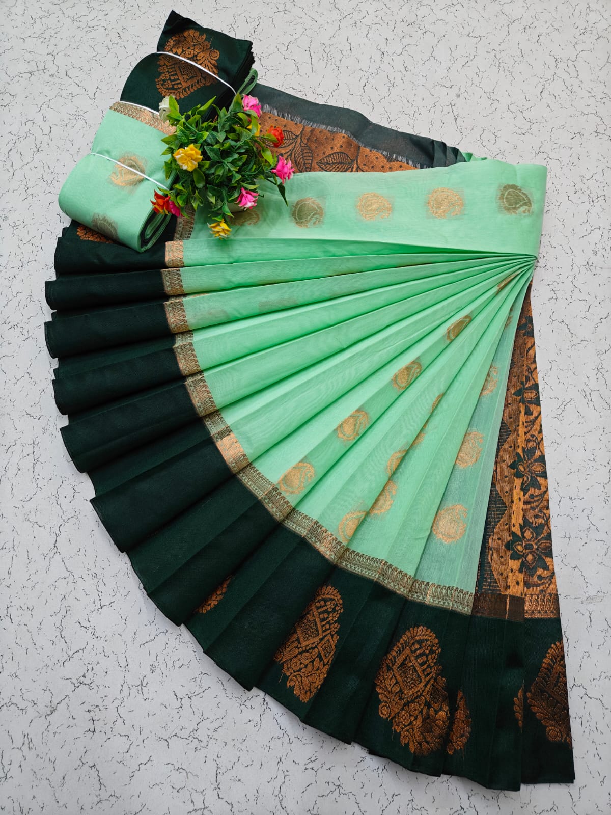Kotanji Border Silk Cotton Saree 044