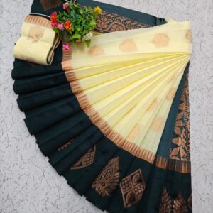 Kotanji Border Silk Cotton Saree 047