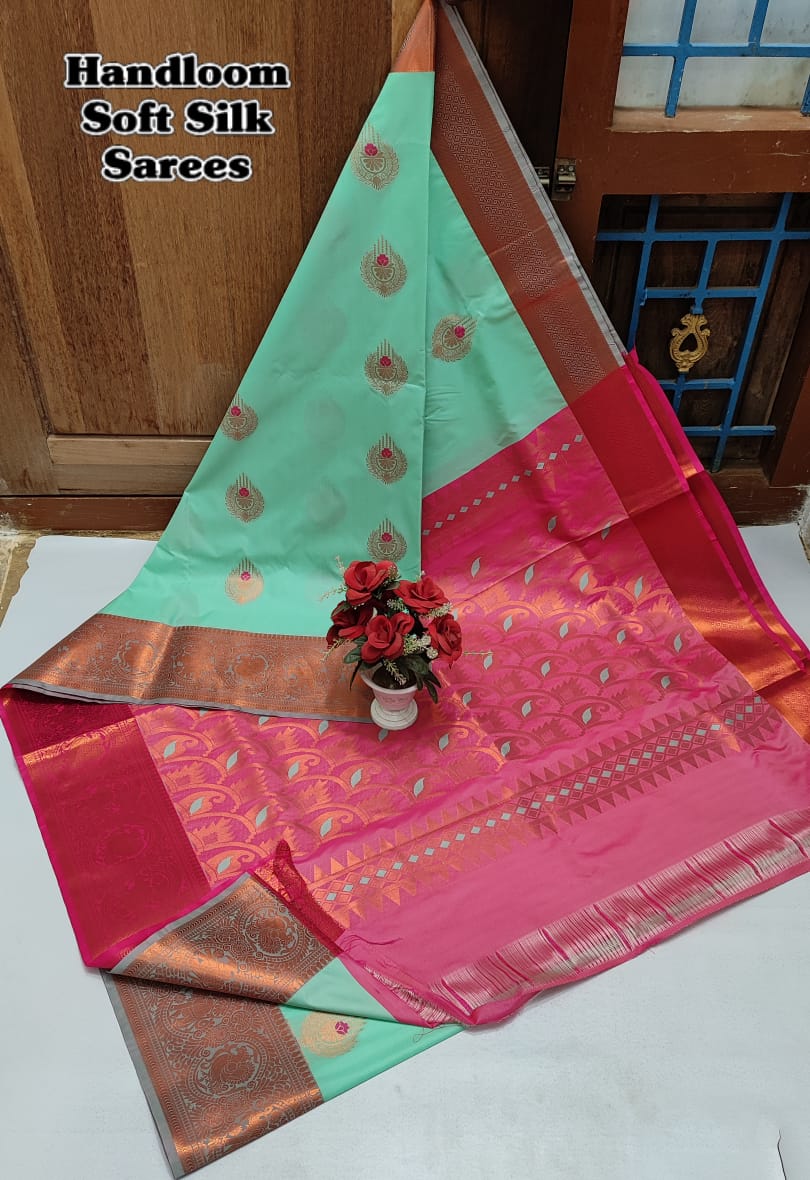 Meena Work Silk Saree 001