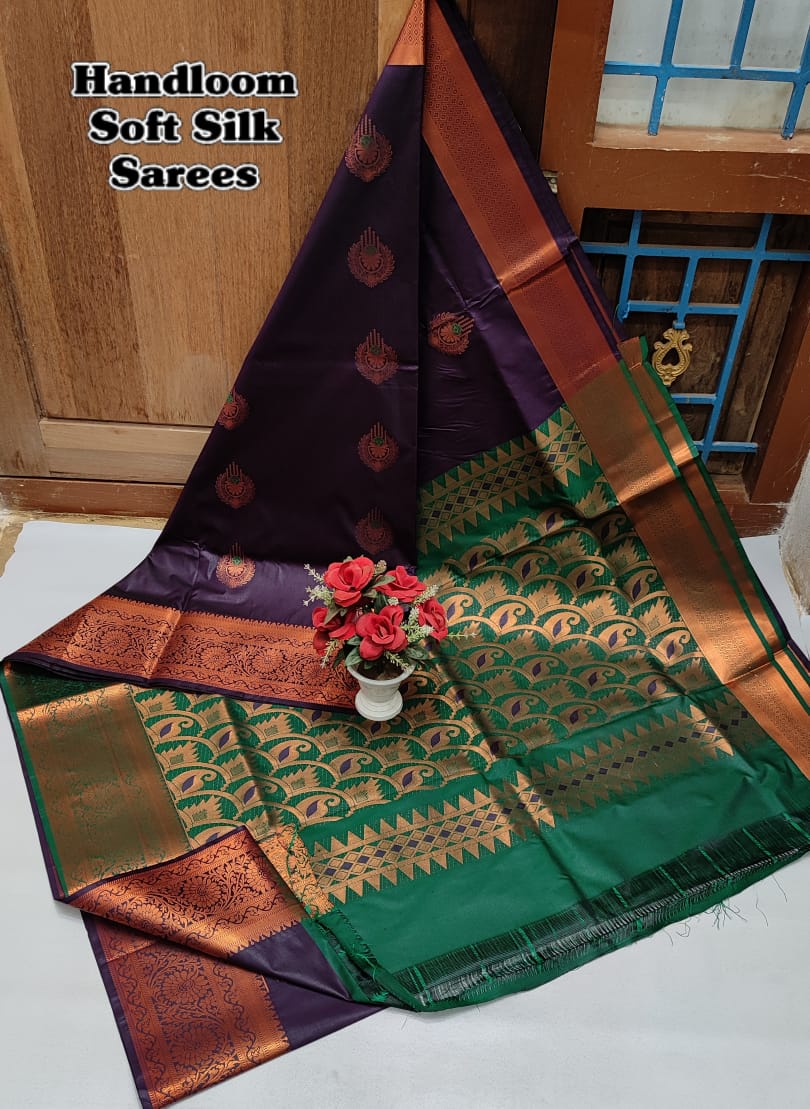 Meena Work Silk Saree 008