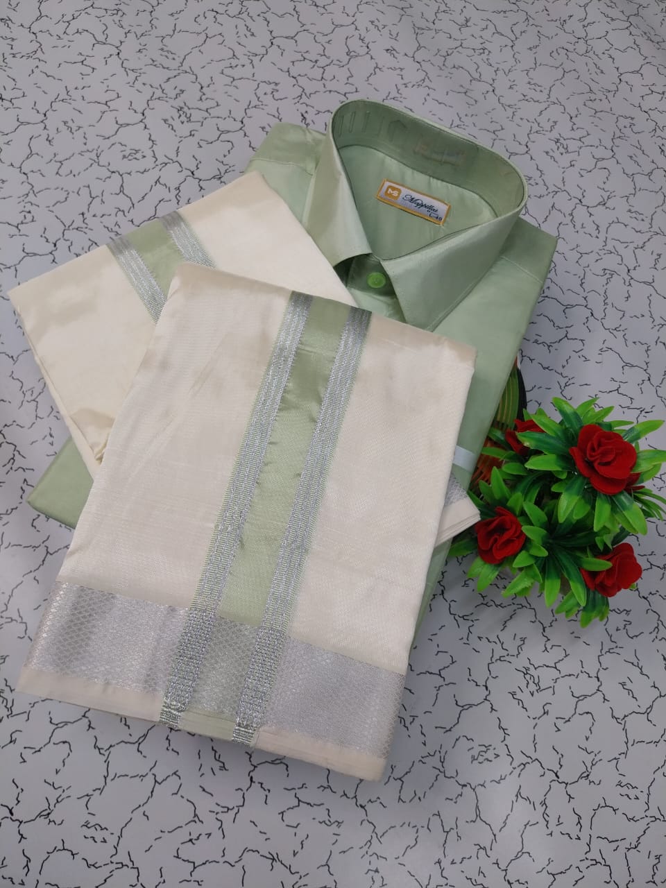 Asha Shirt & Dhothi 007