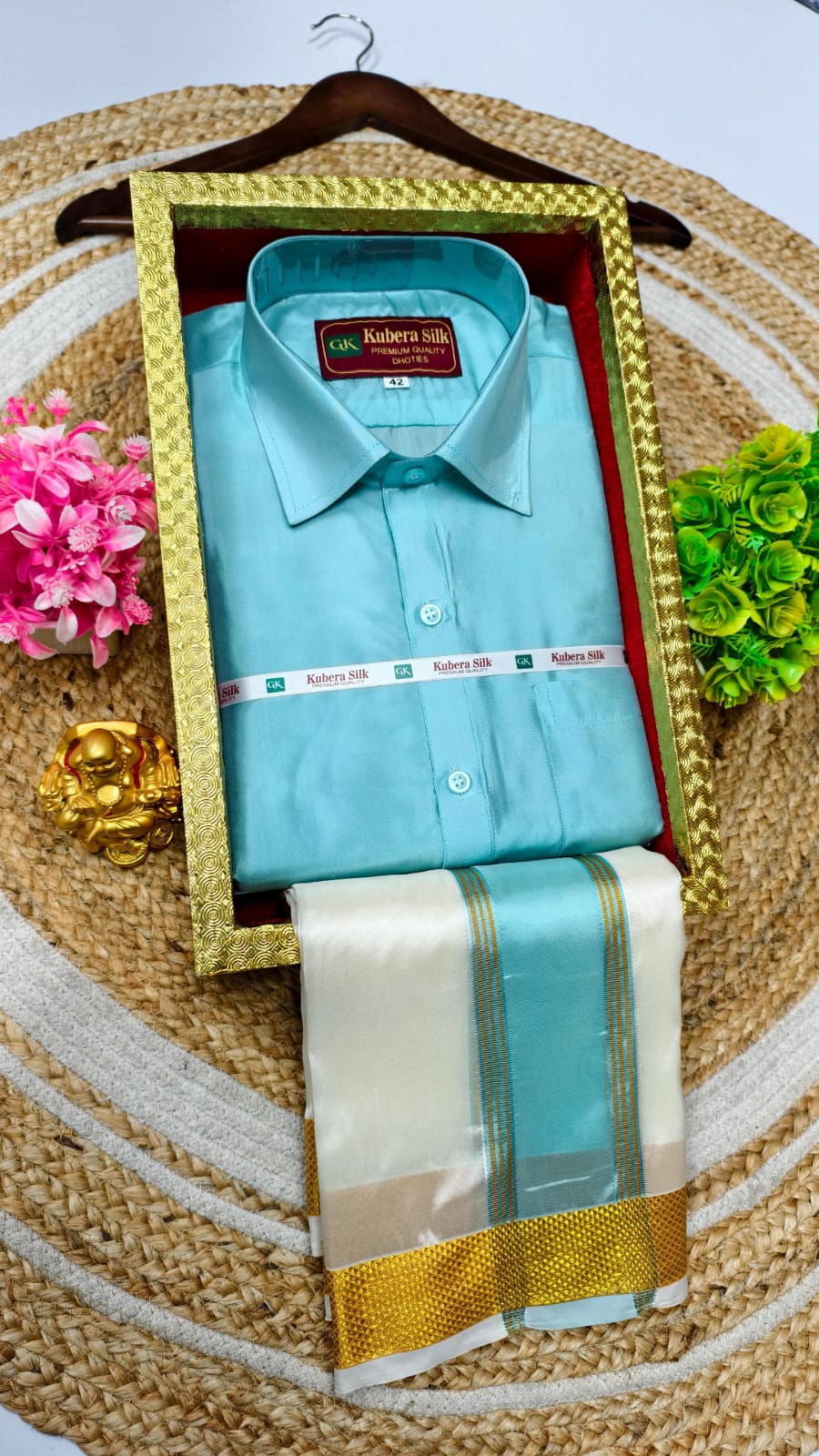 Asha Shirt & Dhothi 044